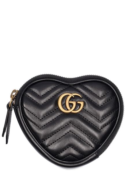 gucci cinghiale e stoffa portafoglio|Portafoglio GG Marmont in pelle matelassé in Nero .